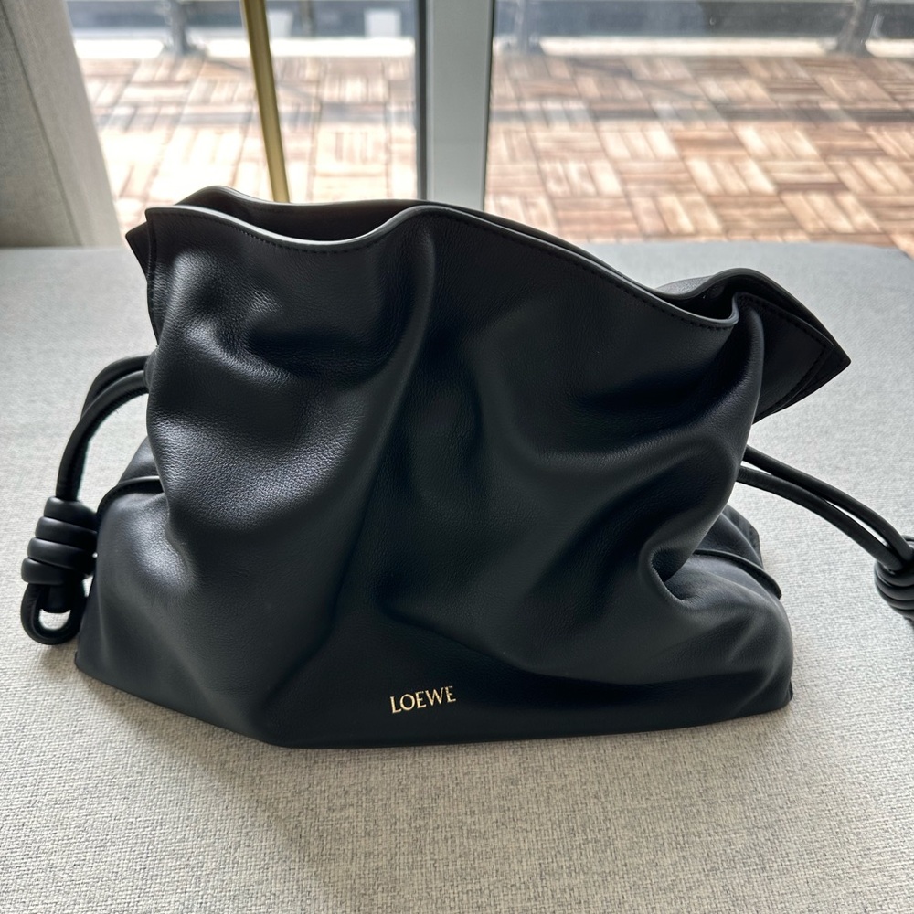 [SOLD] Loewe Medium Flamenco Bag - Black - Picture 4 of 5